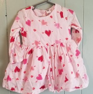 Long sleeve heart dress
